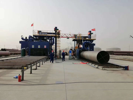 ODM Electric Roller Conveyor Shot Blasting Machine For Steel Structure