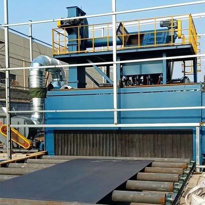 ODM Electric Roller Conveyor Shot Blasting Machine For Steel Structure