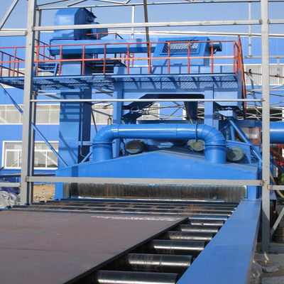 ODM Electric Roller Conveyor Shot Blasting Machine For Steel Structure